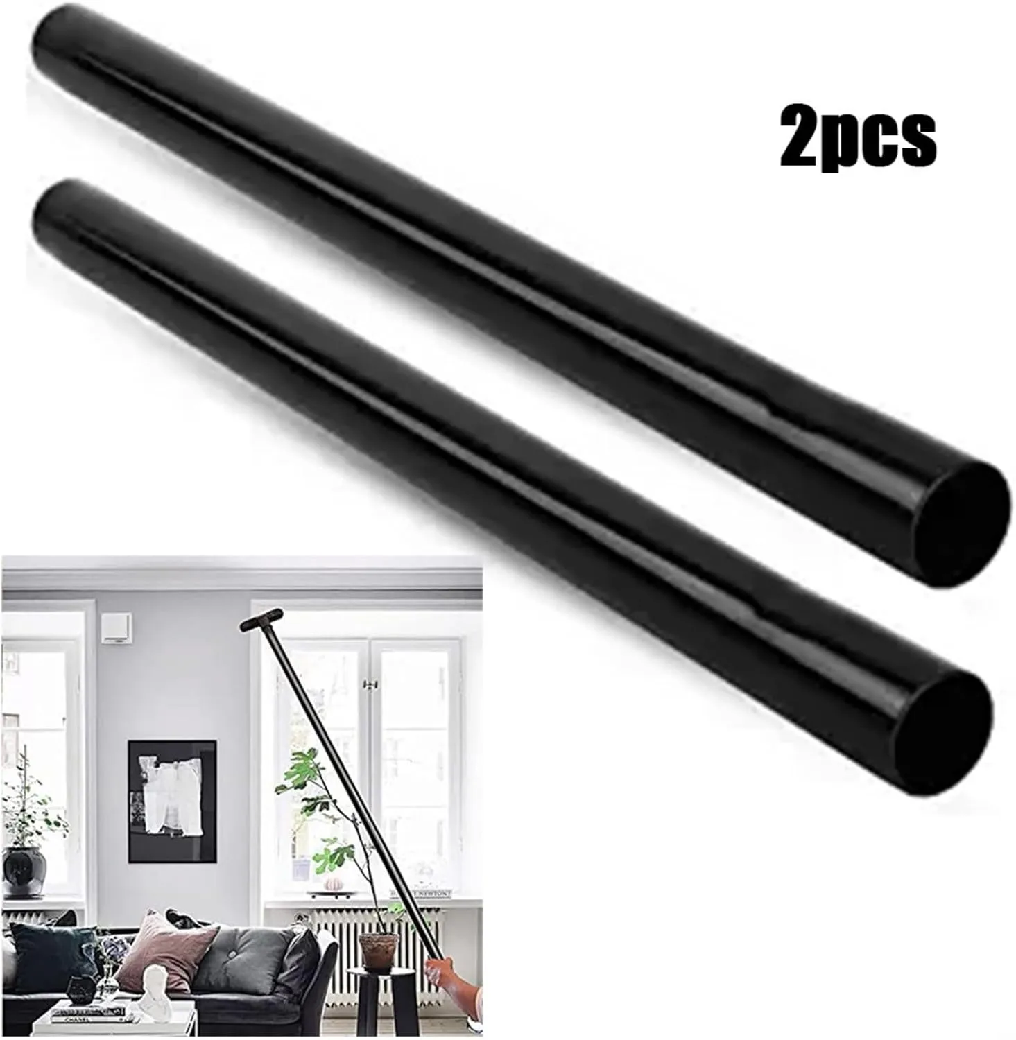 2 tubos de extensión para aspiradora, tubo de 35 mm de diámetro, tubo de extensión de aspiradora, tubo de succión para Karcher A
