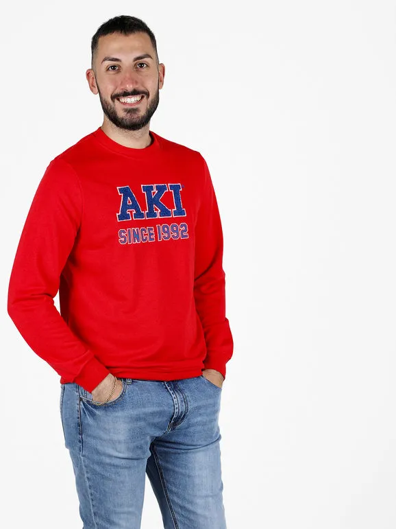 Aki Sudadera ligera de cuello redondo para hombre