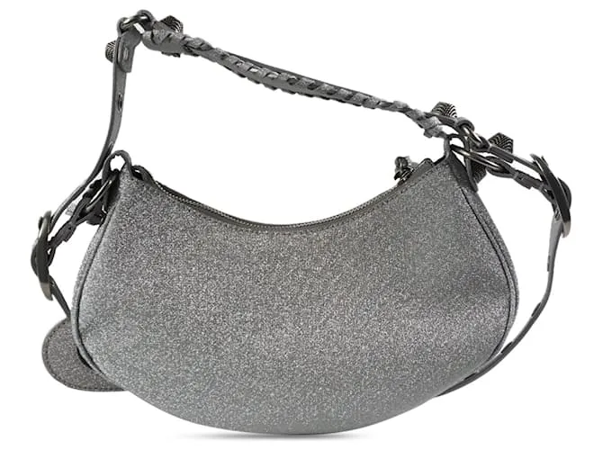 Balenciaga Tela Gris Brillante Le Cagole XS 
