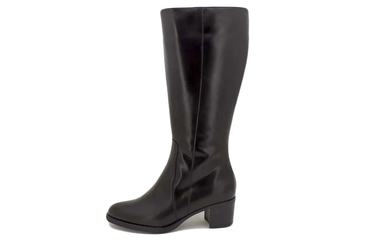 Black Leather Boot