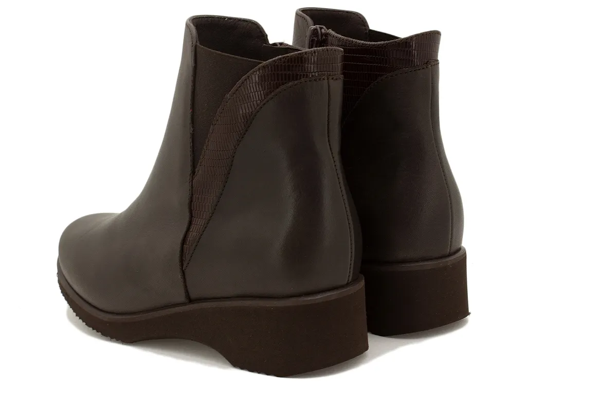 Brown Leather Ankle boot