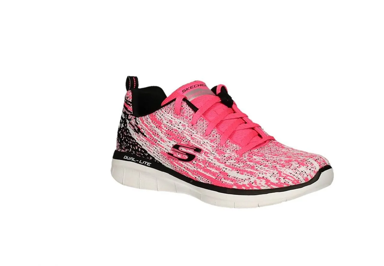 Deportivo Punto Blanco/rosa Talon Negro