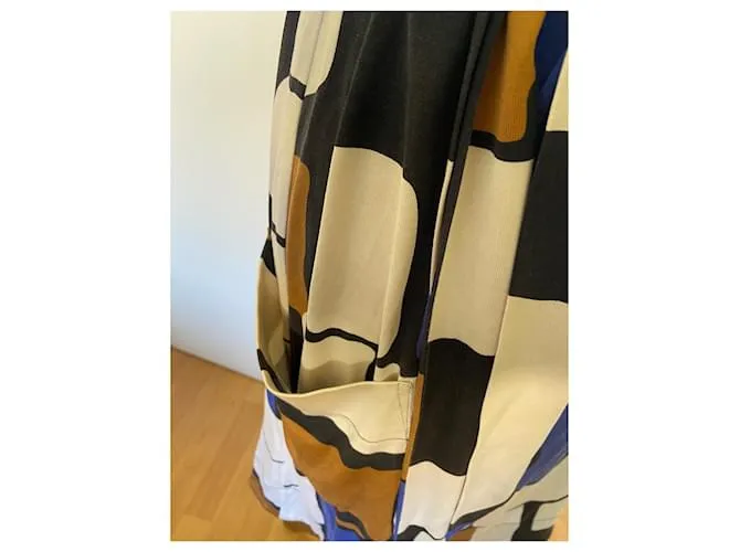 Diane Von Furstenberg Vestidos Castaño Blanco Azul 