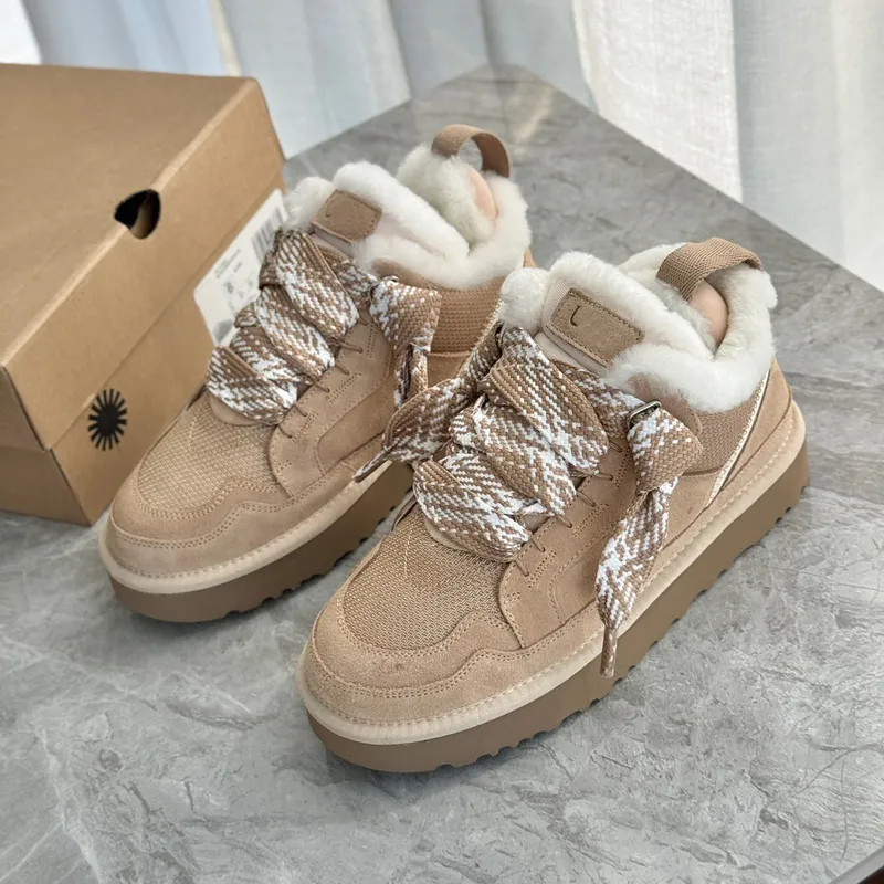Diseñador Torners Lowmel Zapatos casuales zapatillas Cierras para mujer Lana de lana de vía de oveja de lana de invierno