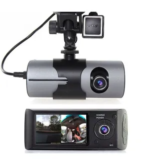 DVR PARA COCHE CON DOBLE CÁMARA DELANTERA Y TRASERA CON SENSOR GPS
