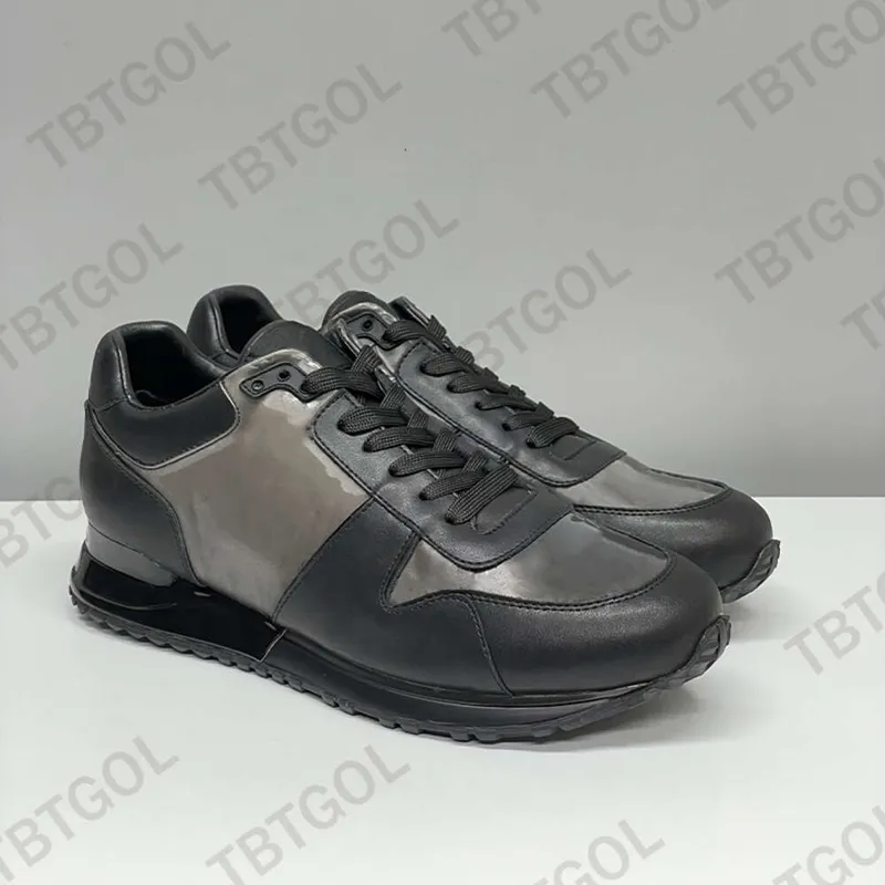 Hombres Mujeres zapatos casuales diseñador entrenadores de cuero de lujo de moda de la suela de goma de moda