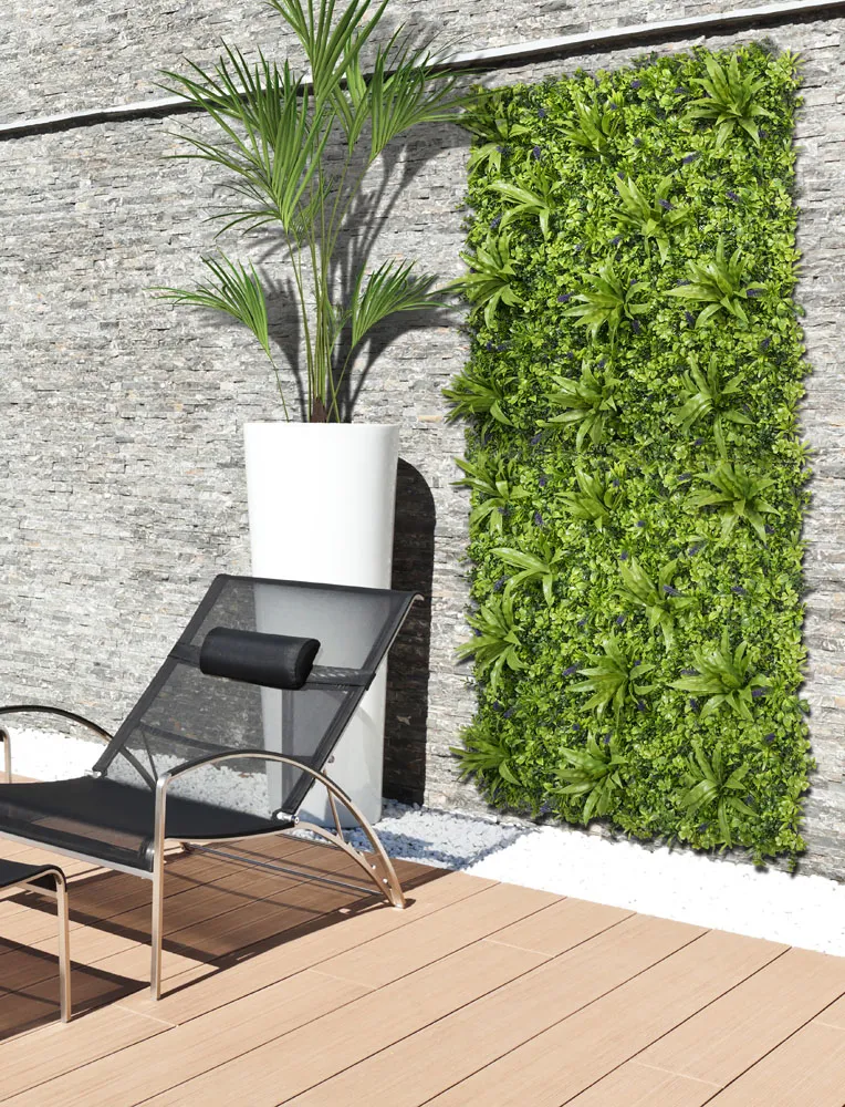 Loseta jardin seto artificial vertical 100x100cm polietileno verde jungle norten
