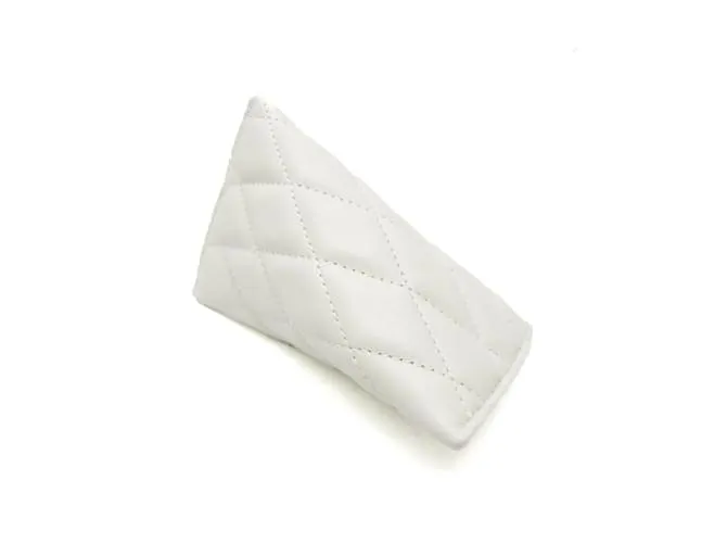 Monedero acolchado Saint Laurent 669925 Blanco roto 