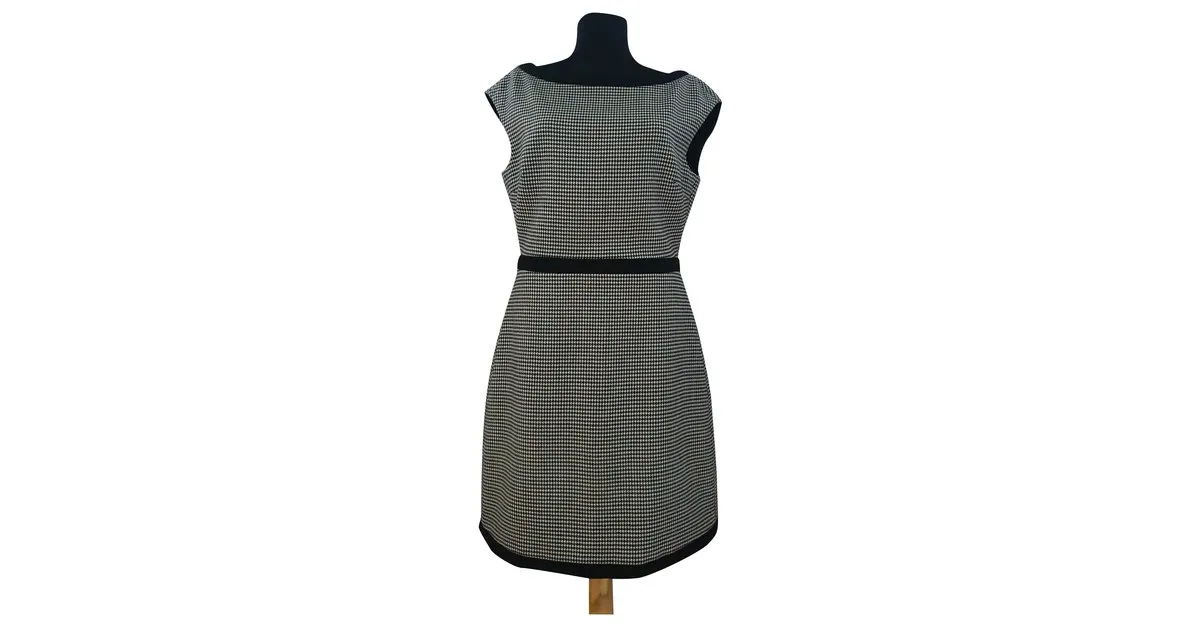 Moschino Vestidos Negro Blanco 