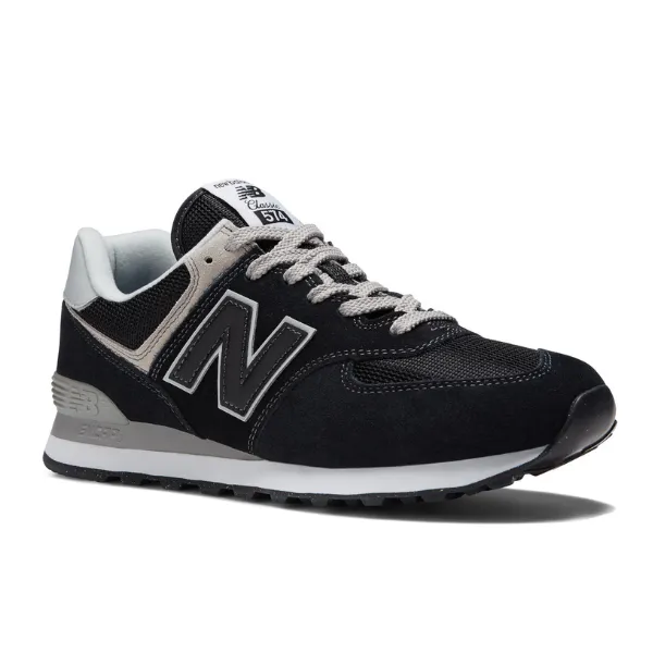 New Balance Unisex 574 Negro con Blanco