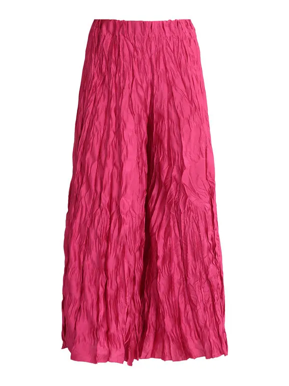 New Collection Pantalón ancho mujer arrugado