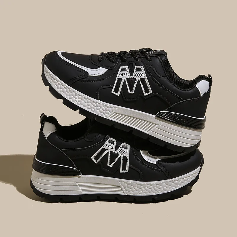 Nuevos zapatos de diseño de envío gratis para hombres zapatos casuales zapatos de plataforma negro gris negro transpirable para 