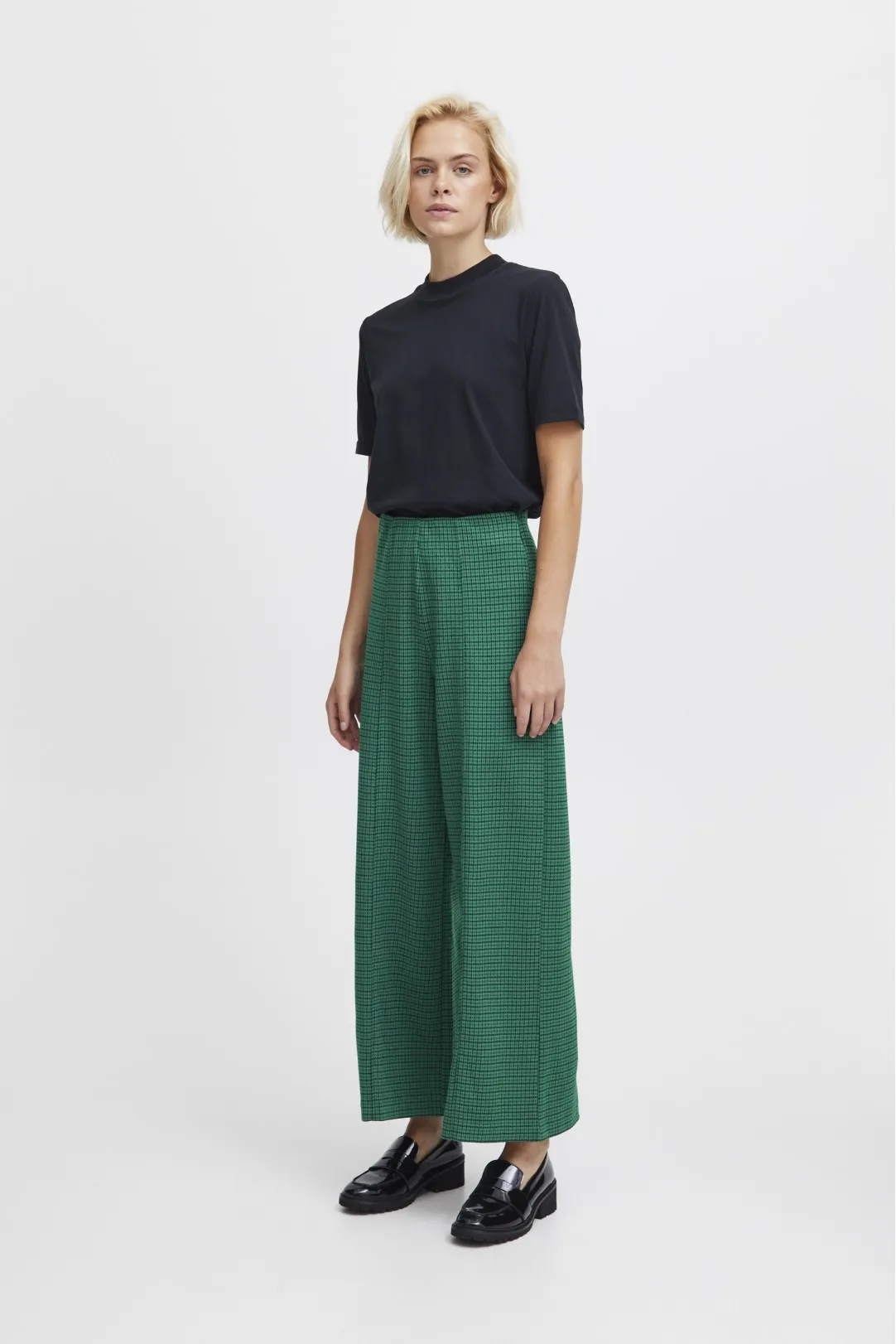 PANTALÓN CULOT ANCHO IHKATE CA GRIS FRILLS