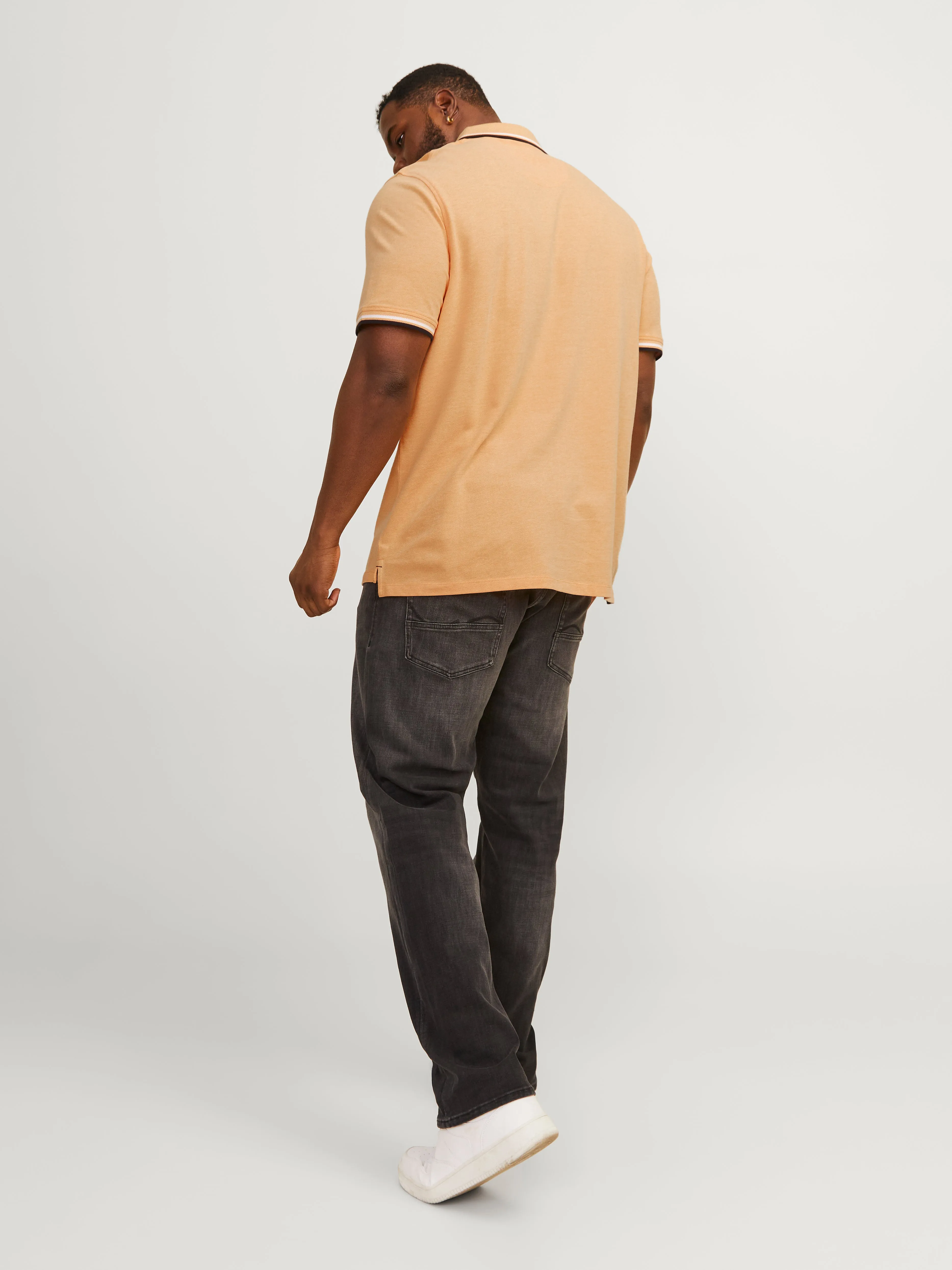 Plus Polo Liso | Naranja claro | Jack & Jones®