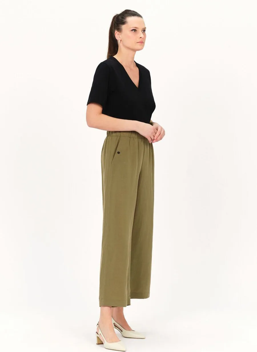 PORTOFINO - Pantalón ancho en verde