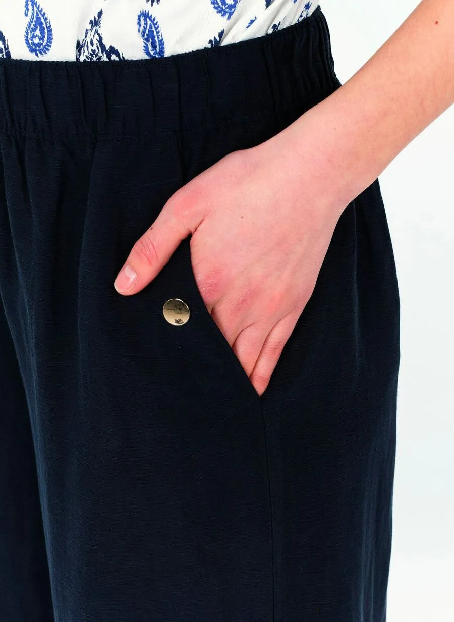 PORTOFINOL - Pantalón ancho en azul