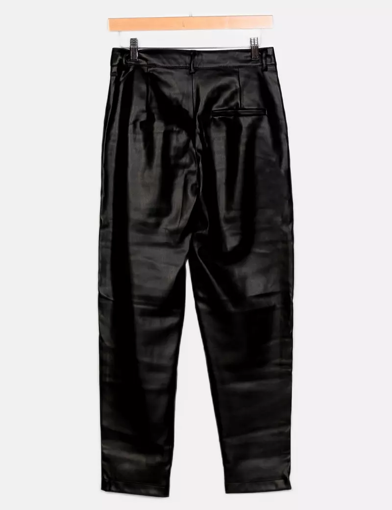 Primark Pantalones de tela Rectos Polipiel