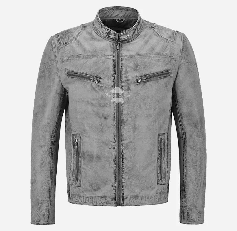 SPEED Biker Leather Jacket For Men's Real Leather Jacket