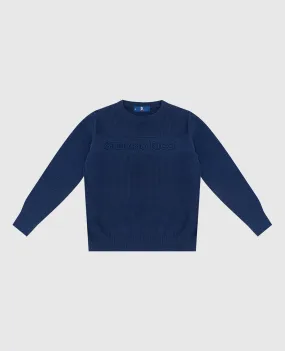 Stefano Ricci Children's navy blue jumper with logo