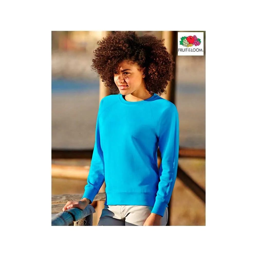Sudadera manga raglán ligera mujer