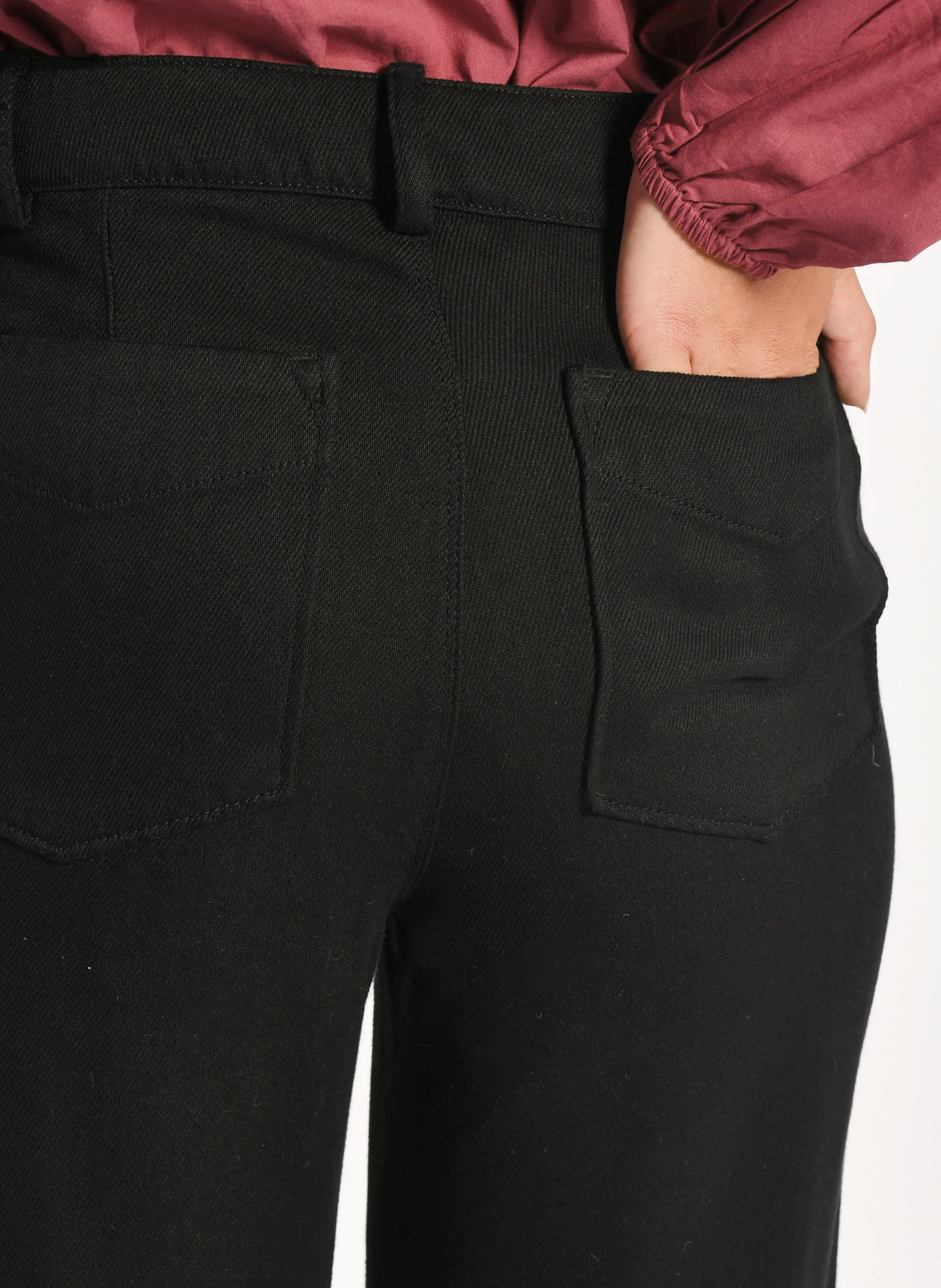SUN - Pantalón ancho en negro