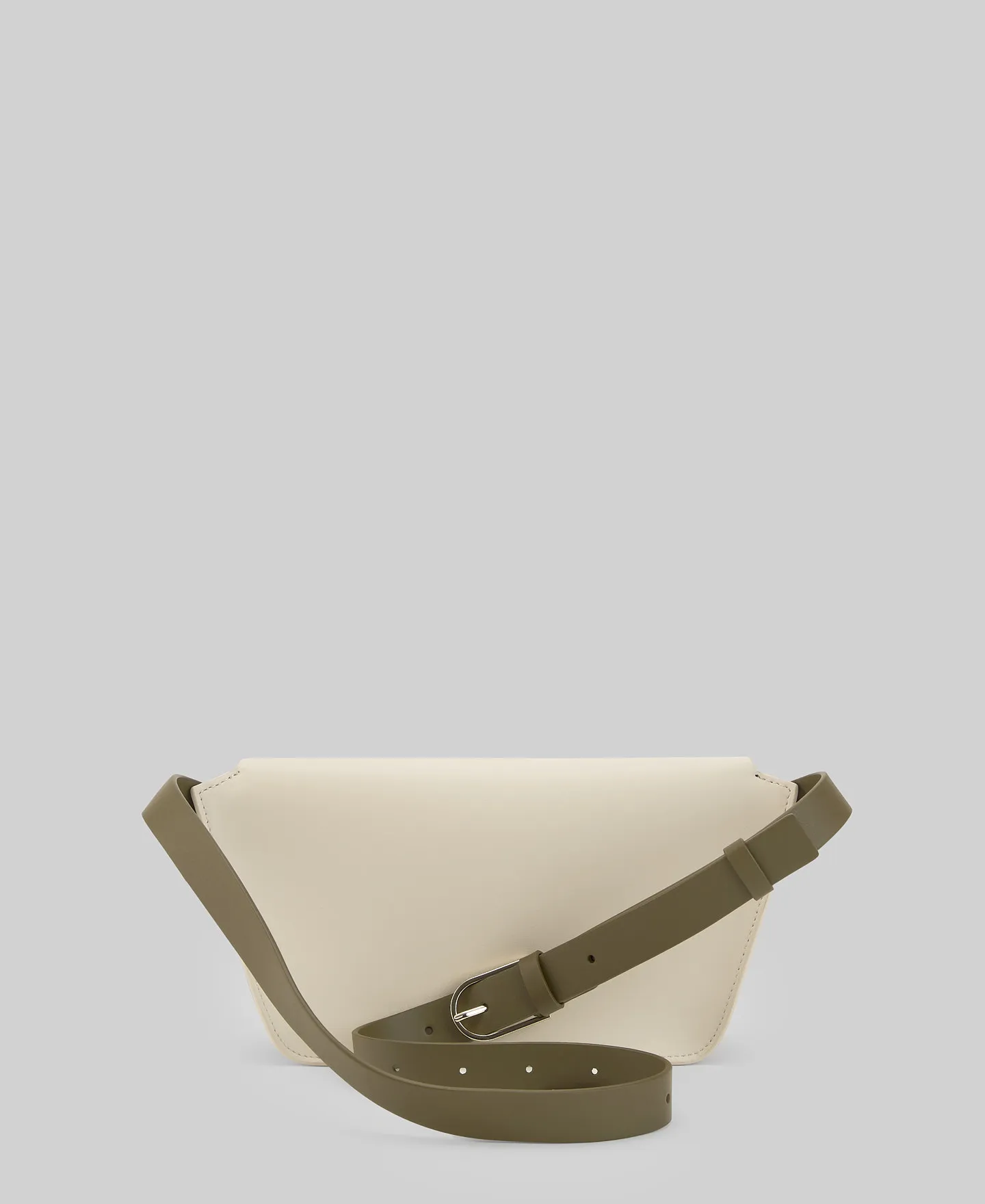 Tricolor responsible leather bag woman