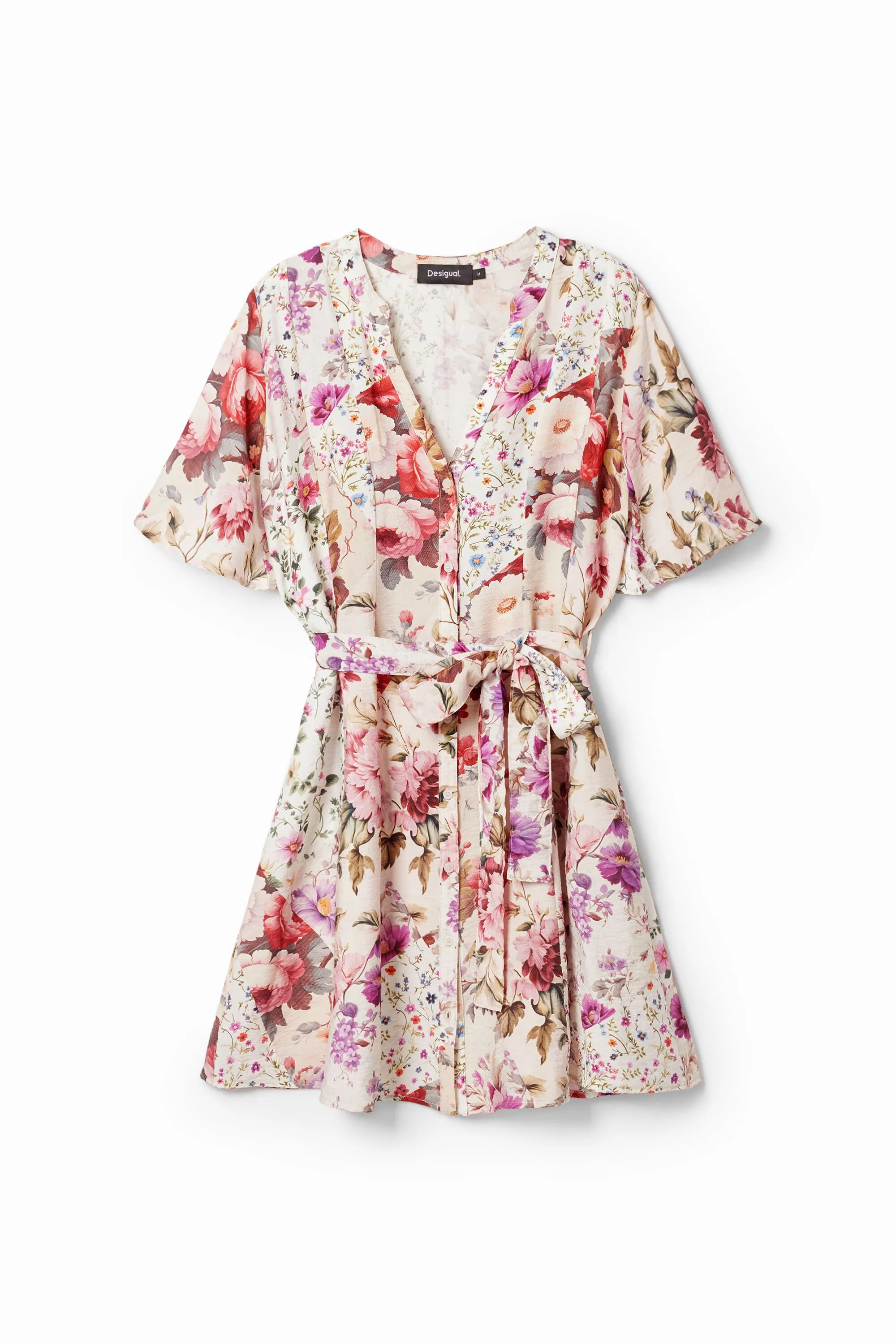 Vestido corto flores