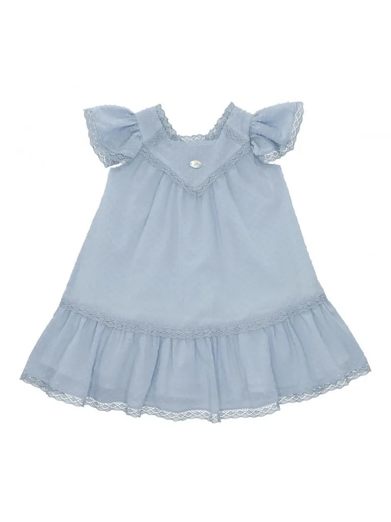 vestido Martín Aranda en tela plumetti elegante