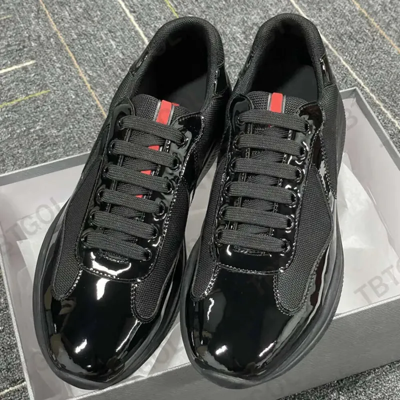 zapatos de diseñador hombres zapatillas de zapatillas de tazón de cuero real patente plano de malla azul negro mallon zapatos ca